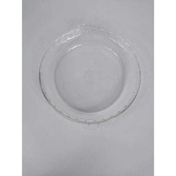 Pyrex‎ Clear Glass Scalloped Edge Pie Plate 229 Pre-owned - Picture 1 of 3